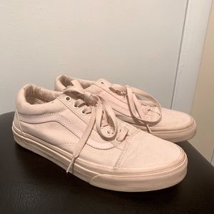 Men's 8, Women's 9.5 Vans Old Skool Monochrome Pastel Pink